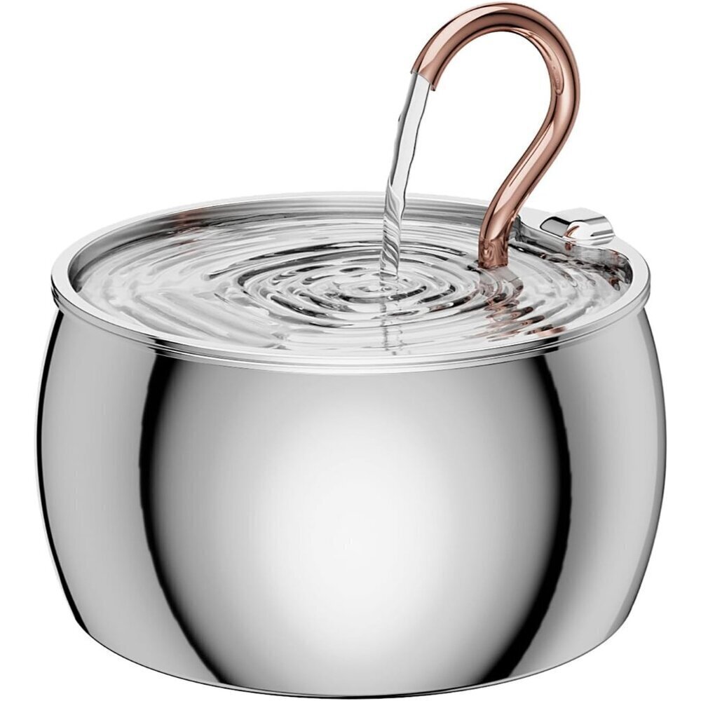 Cat Water Fountain Stainless Steel 2.5L/84oz Quiet Automatic Pet Water Dispenser